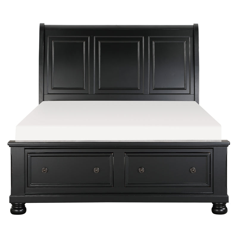 Laurelin-(3)Queen Sleigh Platform Bed with Footboard Storage image