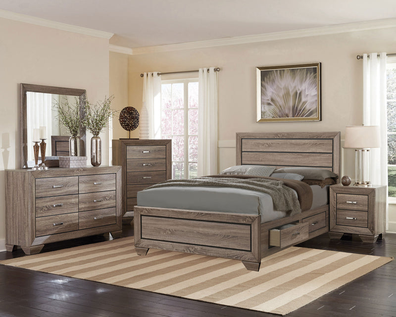 Kauffman Panel Platform Storage Bed