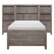 Woodrow-4pc Set Twin Wall Bed with Toy Boxes (TB+2PNS+TFT) image