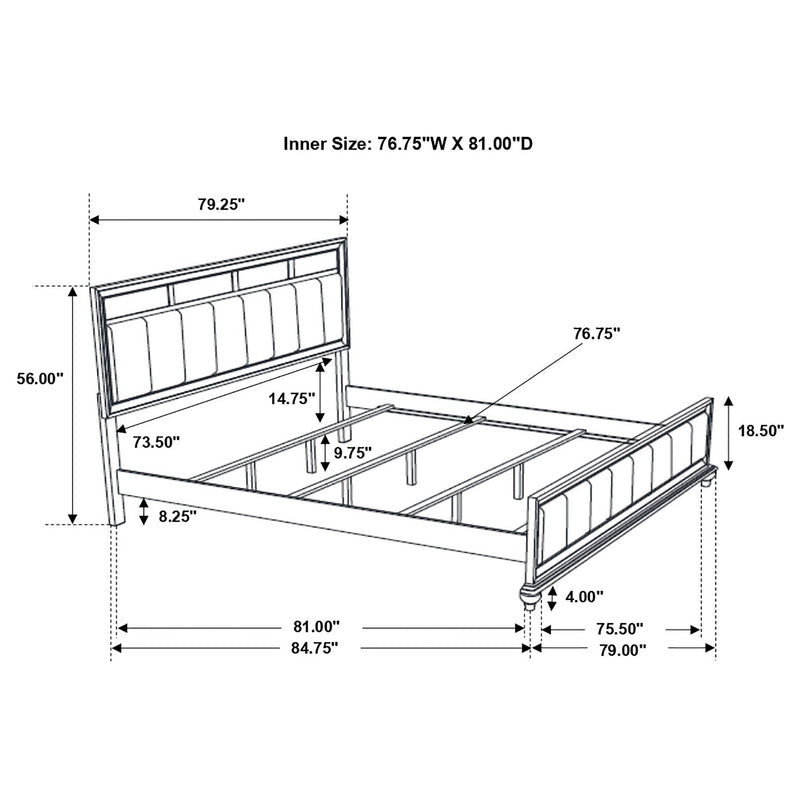 Barzini Panel Bed