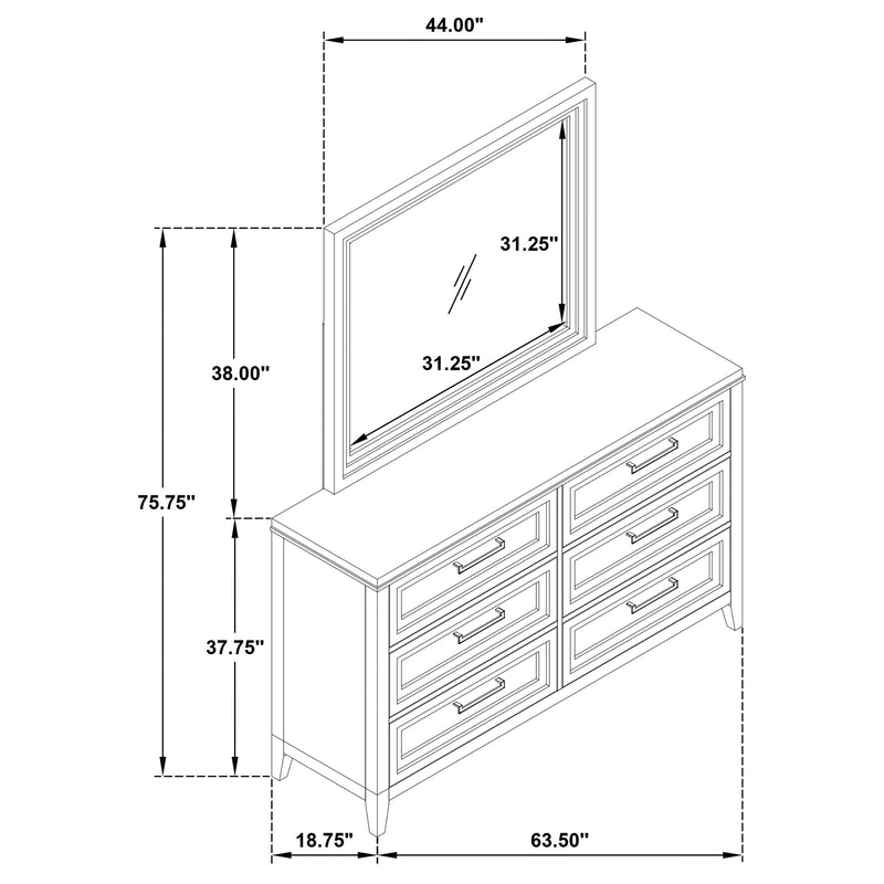 Marielle Dresser with Mirror