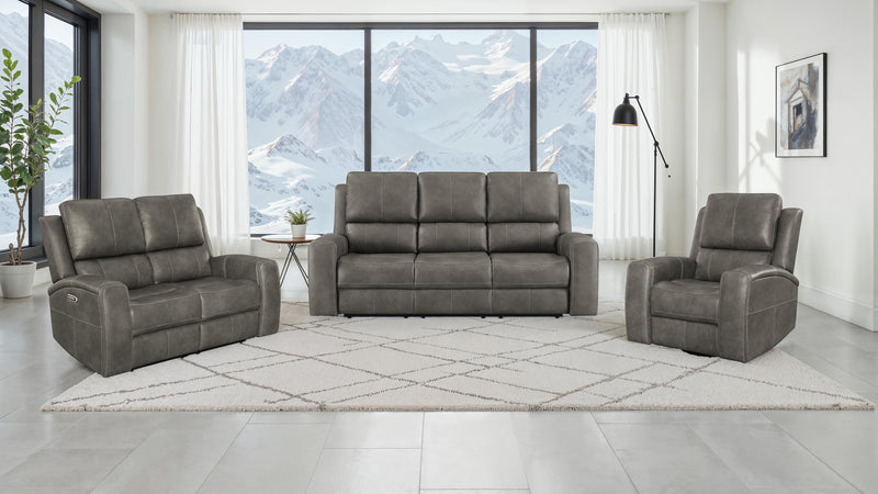 Brickston Triple Power Reclining Sofa Set