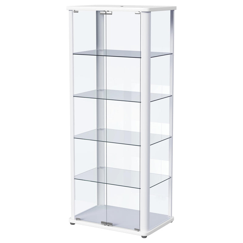 Aero Curio Cabinet with LED Lighting