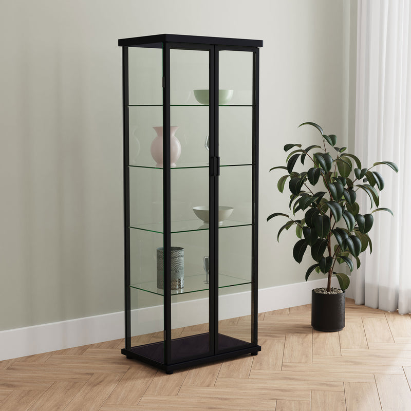 Aero Curio Cabinet with LED Lighting