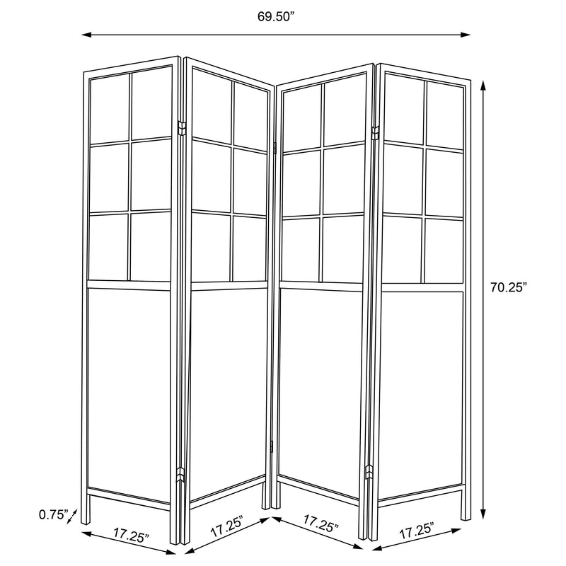 Edwards Four-Panel Room Divider