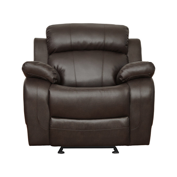 Marille Double Glider Reclining Chair in Brown